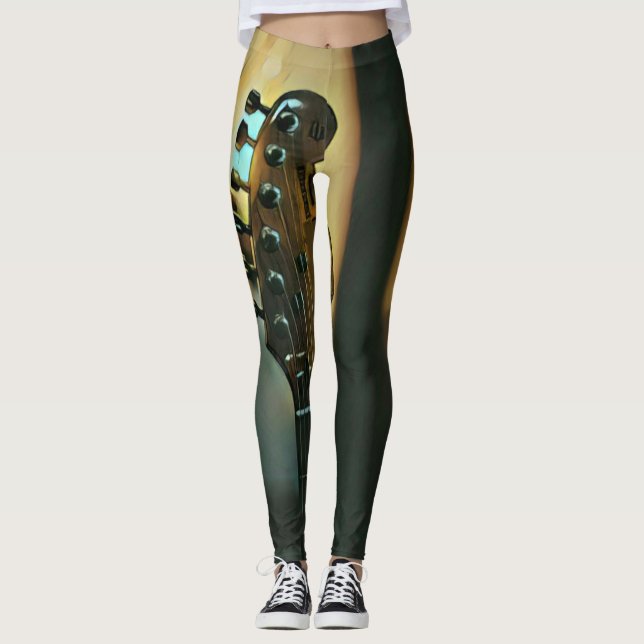 Leggings Vintage guitar gifts (Anverso)