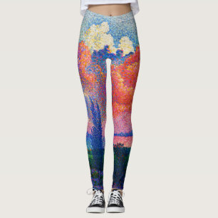 Leggings Vintage La pintura de la nube rosa (1896)