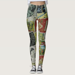 Leggings Vintage muro publicitario de Hong Kong.