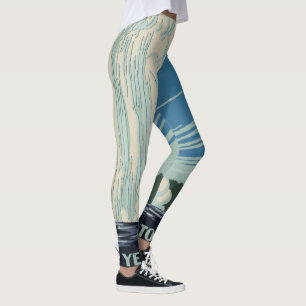 Leggings Vintage Old Faithful en el Parque Nacional Yellows