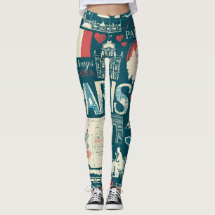 Leggings Vintage parisino: Elegancia de la República France
