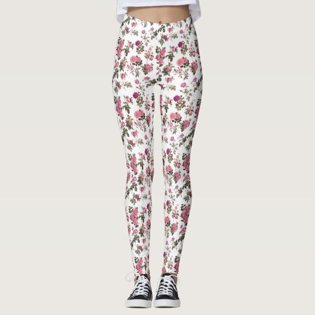 Leggings Vintage Pink Roses (Anverso)