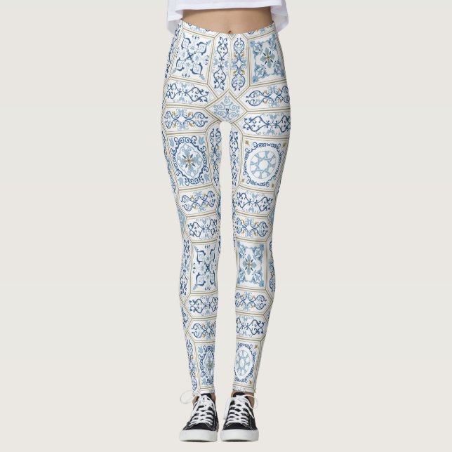 Leggings Vintage Portugal Azulejo traditional (Anverso)