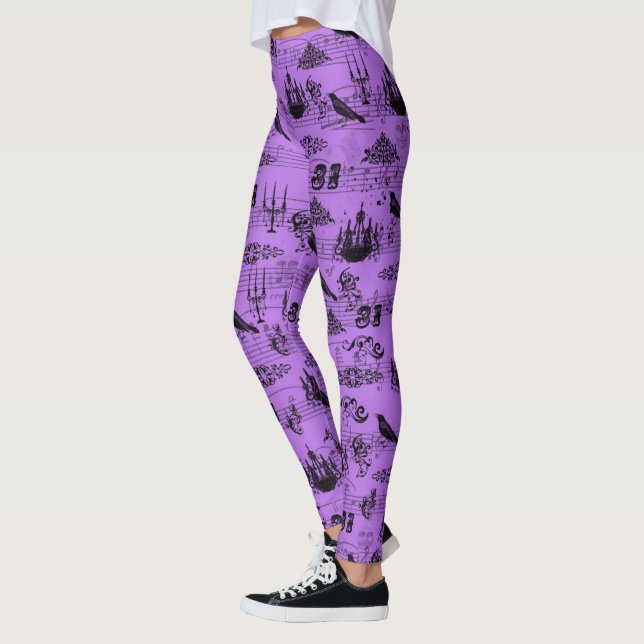 Leggings Vintage Purple Halloween (Izquierda)