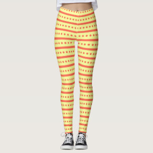 LEGGINGS VINTAGE RETRO GROOVY AMARILLOS LEGANTES