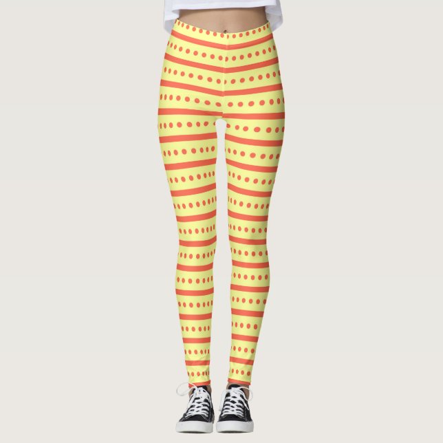 LEGGINGS VINTAGE RETRO GROOVY AMARILLOS LEGANTES (Anverso)