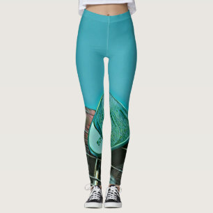 Leggings Vintage retro guitar artwork for guitarist
