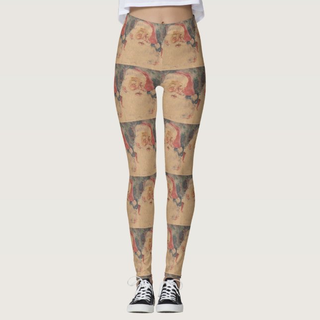 Leggings Vintage Santa Claus (Anverso)
