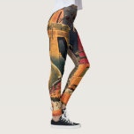 Leggings Vintage Science Ficción Futurista City Volador Aut<br><div class="desc">Diviértase haciendo ejercicio en estas piernas extensas y cómodas. O simplemente pasar el rato con estilo y relajarse después de un largo día. Cuidados pantalones de estiramiento diarios. Imagen de ficción de ilustracion de viajes y transporte con historietas clásicas retro de ciencia ficción en un entorno urbano con una ciudad...</div>