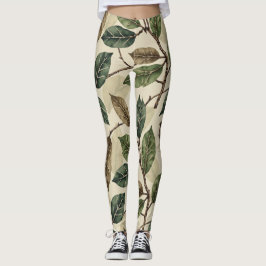 Leggings Vintage Seamless Pattern Camouflage Style Leging