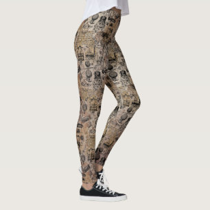 Leggings Vintage Steampunk