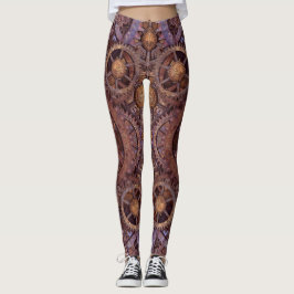 Leggings Vintage Steampunk industrial del mecanismo