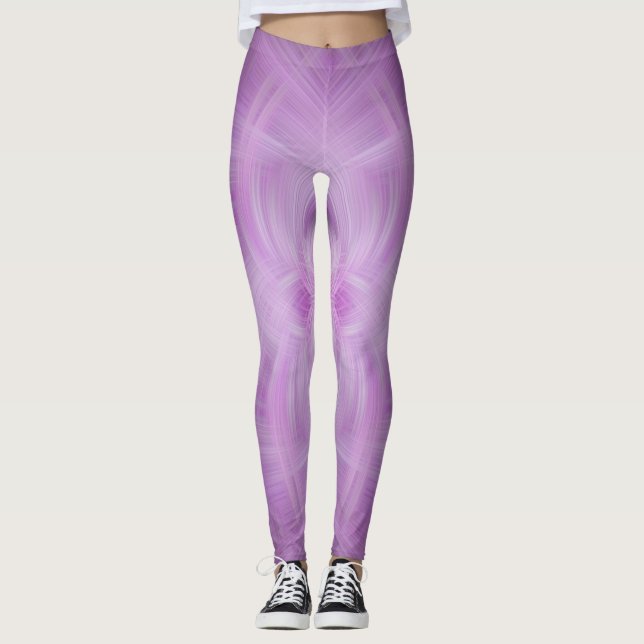 Leggings VIOLET - Arte fractal - (Anverso)