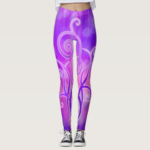 Leggings Violet Flame - Diseño gráfico