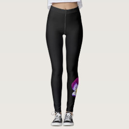 Leggings Violet Flower lecna
