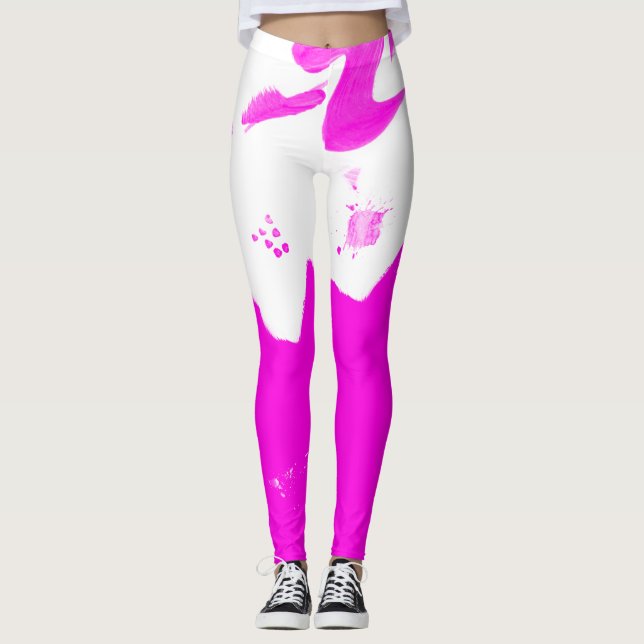 Leggings Violeta De Trabajo En Curso (Anverso)