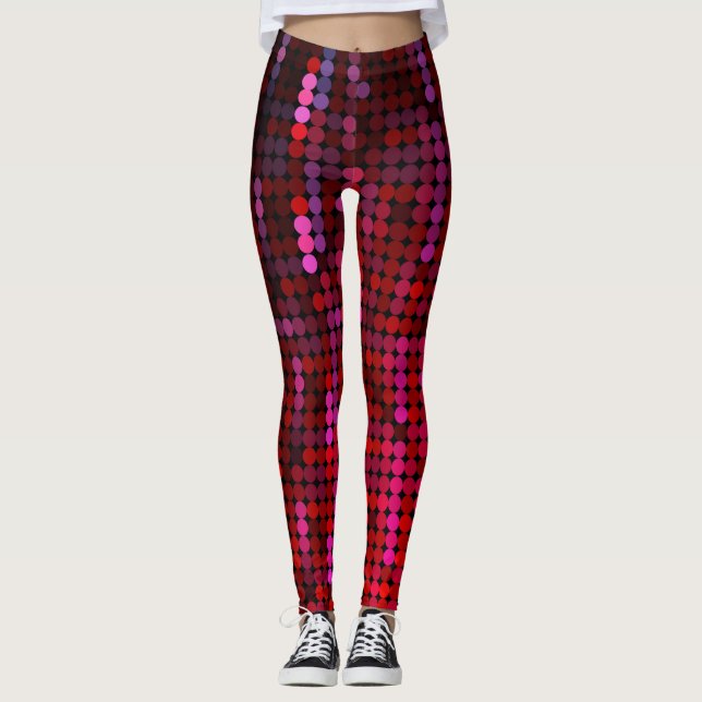 Leggings Violeta y rosado Lentejuela-Como (Anverso)