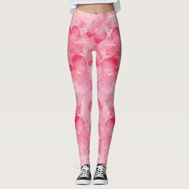 Leggings Violetas en rosa (Anverso)