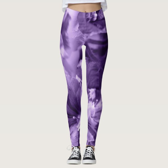 Leggings Violetas monocromas (Anverso)