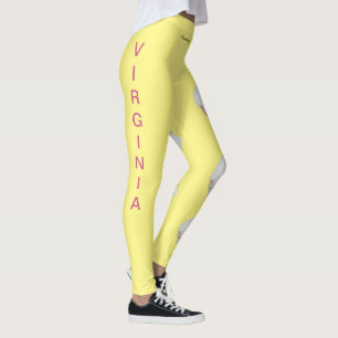 Leggings Virginia Amarilla Flores Leyendas del Estado de Do