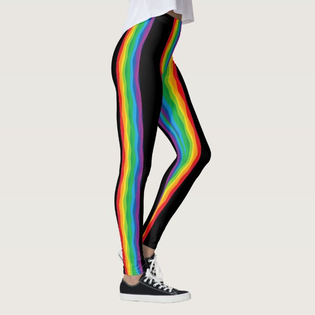 Leggings “Visibilidad” – Un patrón de orgullo abstracto #2 (Derecha)