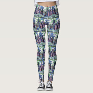 Leggings Vista de Kirchner de Dresden Schlossplatz Arte Fin