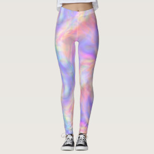 Leggings vista panorámica, holo pastel: