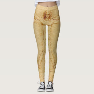Leggings Vitruviano de Leonardo Da Vinci