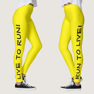 Leggings ¡Vive para correr! ¡Corre para vivir! Corriendo de