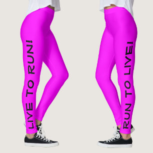 Leggings ¡Vive para correr! ¡Corre para vivir! Corriendo fu