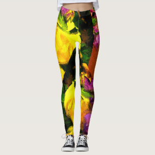 Leggings Vivid Easter Floral