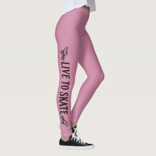 Leggings Vivir para patinar, patinar para vivir, Chica de R