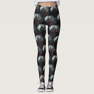 Leggings Vizsla Halloween Espantoso