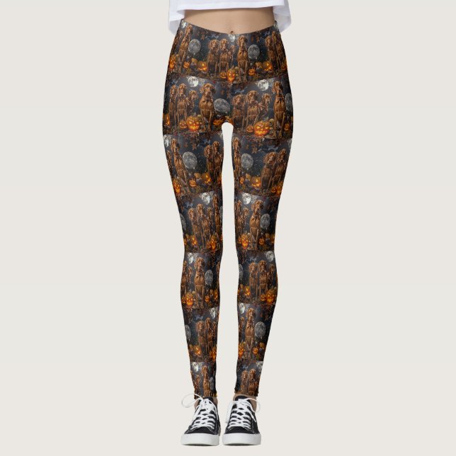 Leggings Vizsla Halloween Espeluznante (Anverso)