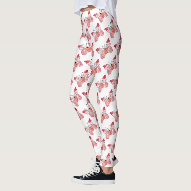 Leggings Volar para ser feliz lustre mariposa rosa brillant (Izquierda)