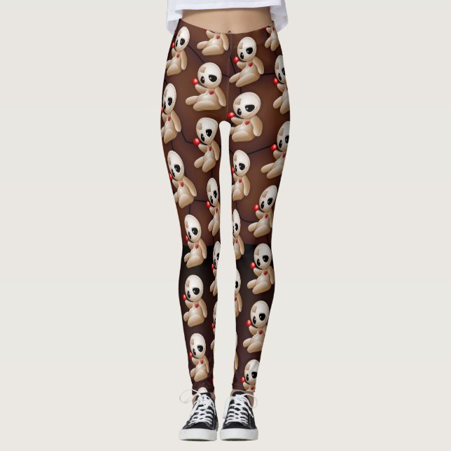 Leggings Voodoo Doll Personalizado enamorado (Anverso)