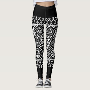 Leggings Vyshyvanka ucraniana: fusión de ornamentos étnicos