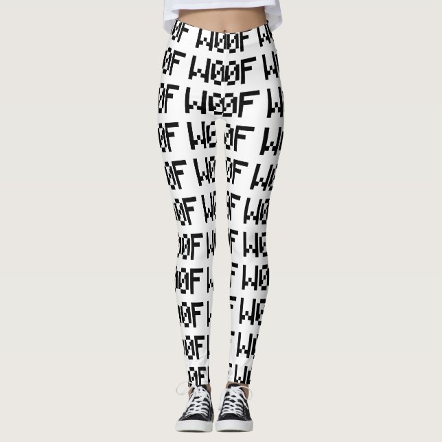 Leggings W00F [Sonidos animales de la lengua materna] (Anverso)