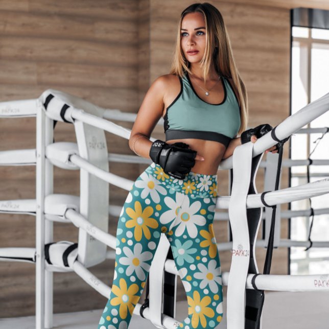 Leggings Wacky Daisy Garden Floral Pattered | Piernas (Subido por el creador)