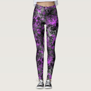 Leggings Wahine Lace Hawaiano Orquídea Tropical