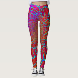 Leggings Walkin' On Sun Shine Psicodélico 3D