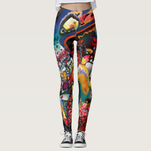 Leggings Wassily Kandinsky - Paisaje urbano de Moscú Arte a