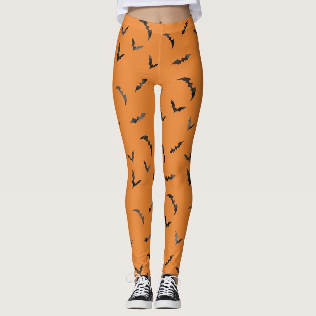 Leggings Watercolor Bats Halloween (Anverso)