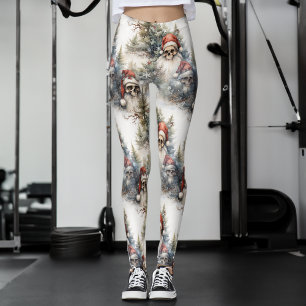 Leggings Watercolor Navidades góticos Skulls Gothmas