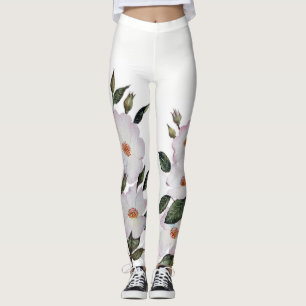 Leggings Watercolor rosa pálido Roses Ballerina