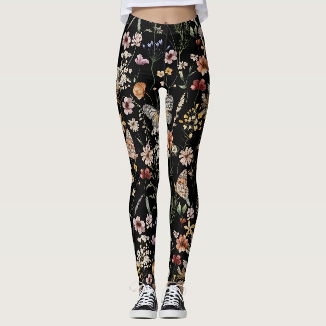 Leggings Watercolour Boho Floral  (Anverso)