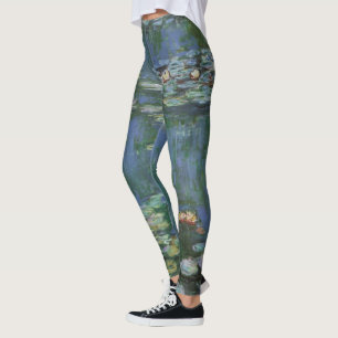 Leggings Waterlilies por Claude Monet, Flores de época