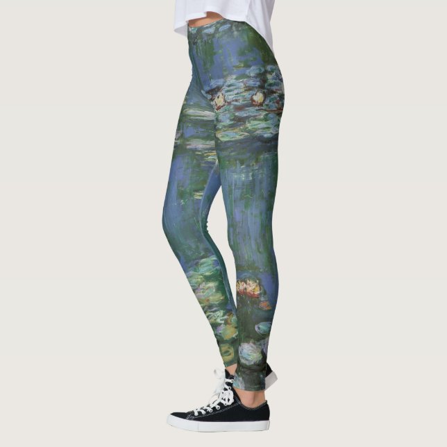 Leggings Waterlilies por Claude Monet, Flores de época (Izquierda)