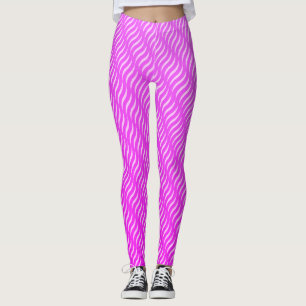 Leggings Wavy Magic Purple Maze Lines Seamless Pattern