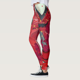 Leggings Wear Red